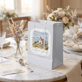 Bolsa De Regalo Mediana La pequeña capilla junto al mar Boda