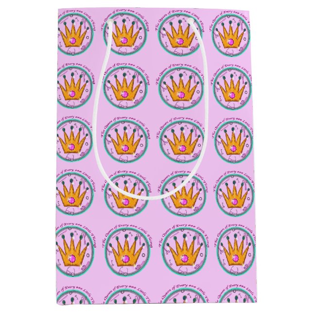 Bolsa De Regalo Mediana La Reina de cada cosita (Anverso)