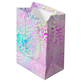 Bolsa De Regalo Mediana La Serie Leopardo Irisado Diseño 10