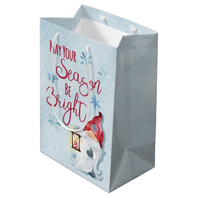 Bolsa De Regalo Mediana La temporada es brillante (Angulo reverso)