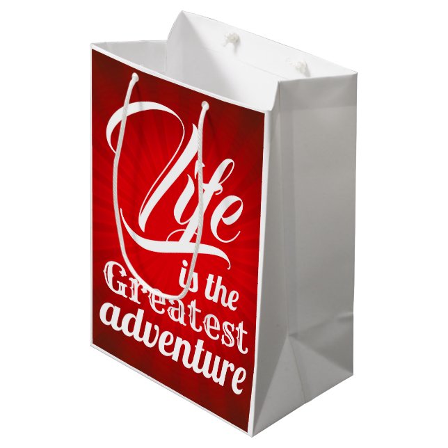 Bolsa De Regalo Mediana La vida es la aventura más grande (Angulo Anverso)