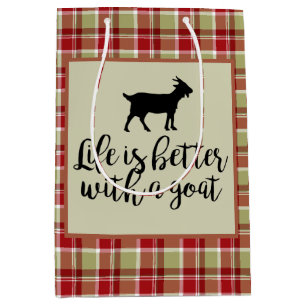 Bolsa De Regalo Mediana La vida mejor con la carne de cabra