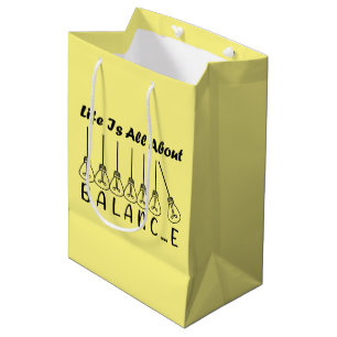 Bolsa De Regalo Mediana La vida se trata de equilibrio inspiración motivac
