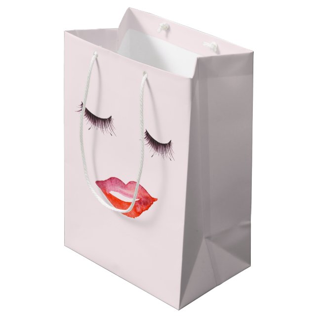 Bolsa De Regalo Mediana Labios y pestañas (Angulo Anverso)