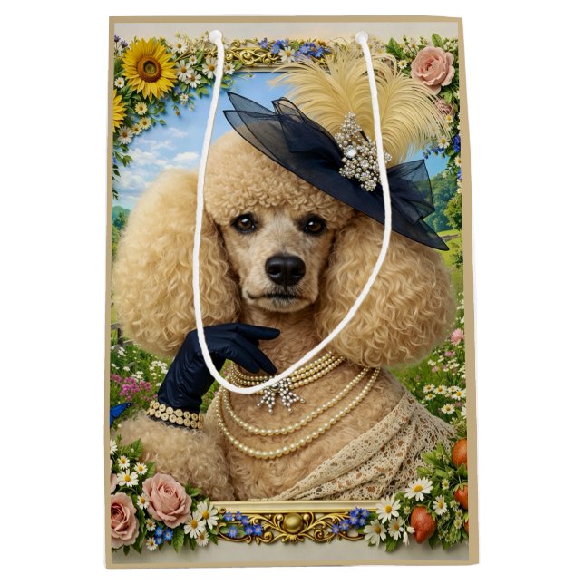 Bolsa De Regalo Mediana Lady Daisy, (Anverso)