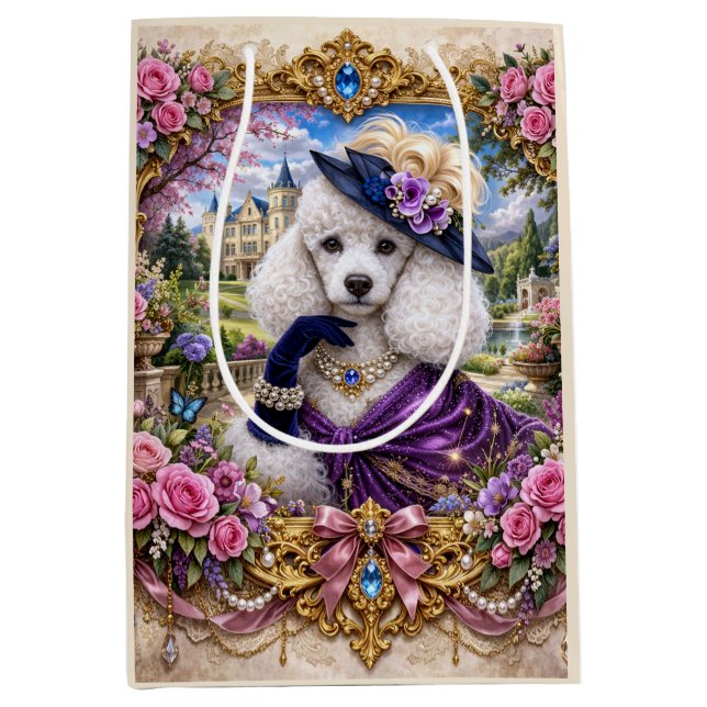 Bolsa De Regalo Mediana Lady Violet  (Anverso)