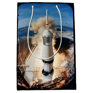 Bolsa De Regalo Mediana Lanzamiento del cohete Saturn V 1969 Apollo Spacec