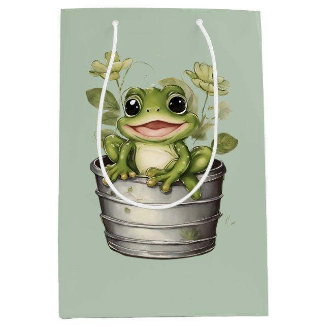 Bolsa De Regalo Mediana Las almohadillas lirio de la vida (Anverso)