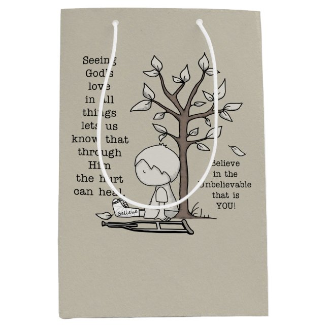 Bolsa De Regalo Mediana Las heridas pueden curarse (Anverso)