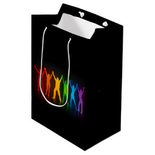 Bolsa De Regalo Mediana Las seis siluetas de pie de Slipperyjoe con los br