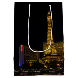 Bolsa De Regalo Mediana Las Vegas en el Skyline nocturno
