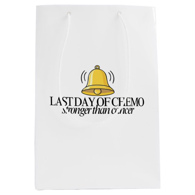 Bolsa De Regalo Mediana Last Day of Chemo Gift Bag (Anverso)