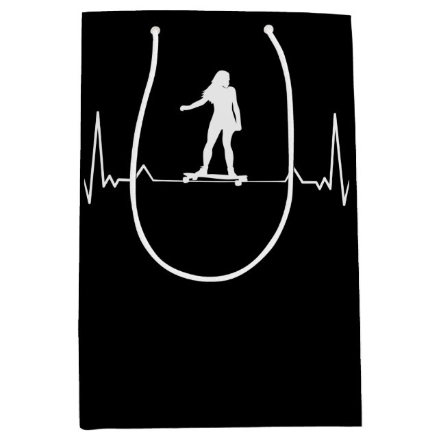 Bolsa De Regalo Mediana Latido de chica de palangrero (Anverso)