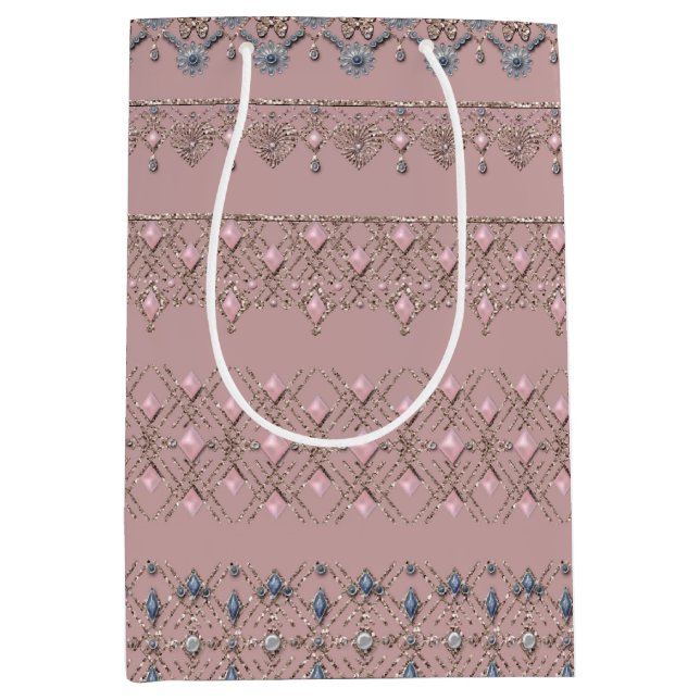 Bolsa De Regalo Mediana Lazo dorado (Anverso)