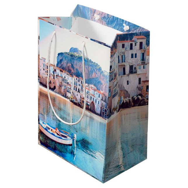 Bolsa De Regalo Mediana ldp CEFALU - Sicilia - playa - panorama (Angulo reverso)