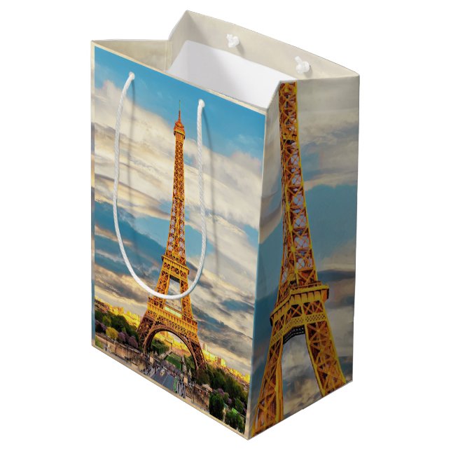 Bolsa De Regalo Mediana ldp TOUR EIFFEL - París - vista - (Angulo reverso)