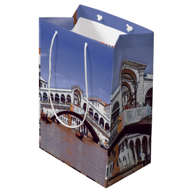 Bolsa De Regalo Mediana ldp Venecia - PUENTE RIALTO - (Angulo reverso)