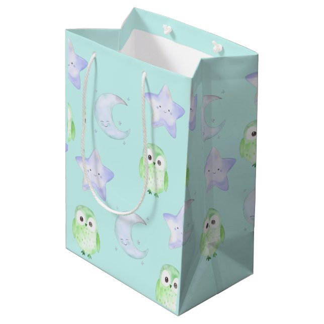 Bolsa De Regalo Mediana Lechuza Whimsical (Angulo reverso)