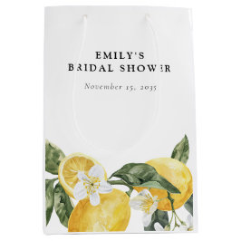 Bolsa De Regalo Mediana Lemon Citrus Main Squeeze Bridal Shower