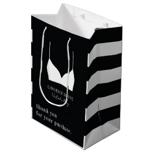 Bolsa De Regalo Mediana Lencería Boutique gracias por su compra