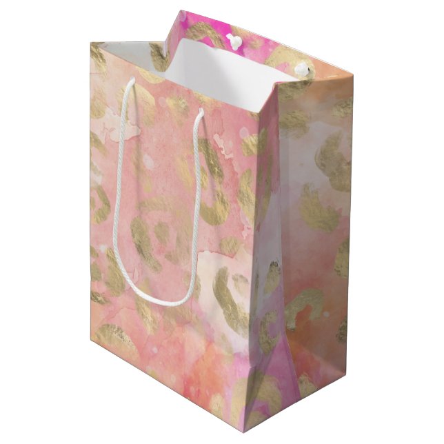 Bolsa De Regalo Mediana Leopard Paint Series Design 5 (Angulo Anverso)
