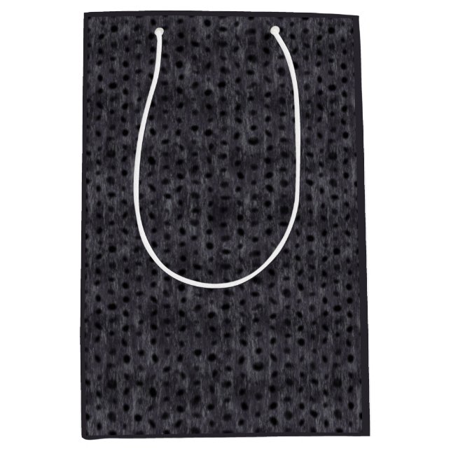 Bolsa De Regalo Mediana Leopardo Gris    (Anverso)