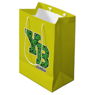 Bolsa De Regalo Mediana Letras Universitarias con Patrón de Yogi Bear