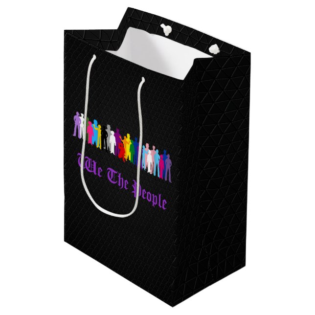 Bolsa De Regalo Mediana LGBT We The People design (Angulo Anverso)