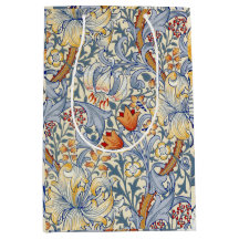 Libro de fondo William Morris Gold Lily Victorian