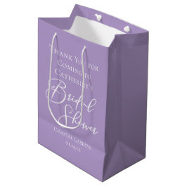 Bolsa De Regalo Mediana Lilac Purple Bridal Shower Party Personalized