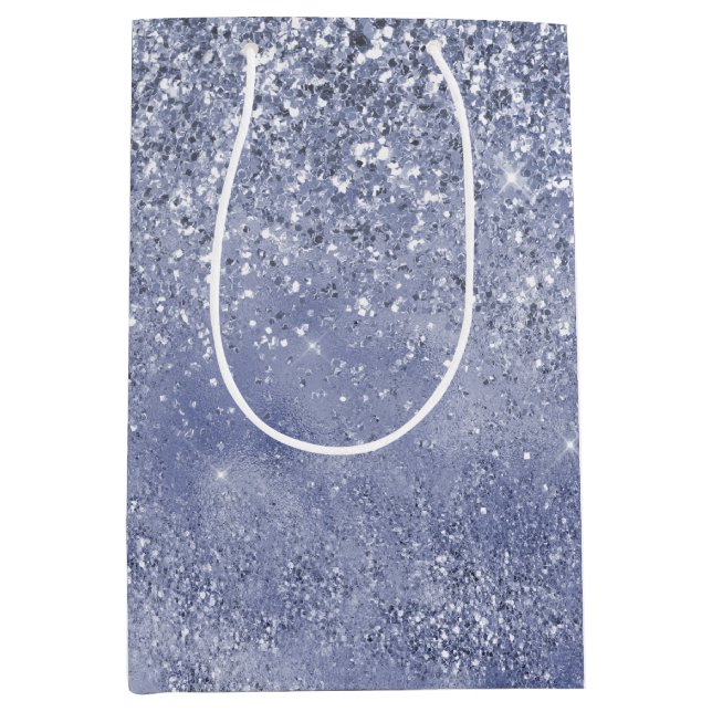 Bolsa De Regalo Mediana Lilac Purpurina púrpura Glitz destello (Anverso)