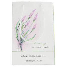 Bolsa De Regalo Mediana Lilis suave púrpura ducha de novia