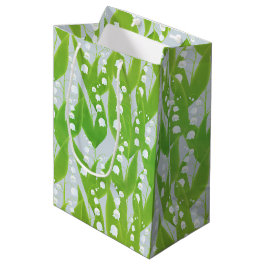 Bolsa De Regalo Mediana Lily del Patrón Floral del Valle