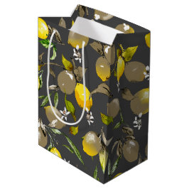 Bolsa De Regalo Mediana Limones acuarela 35
