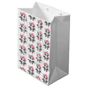 Bolsa De Regalo Mediana Lindo Panda Vampiro Murciélagos Fantasma Blanco Ha