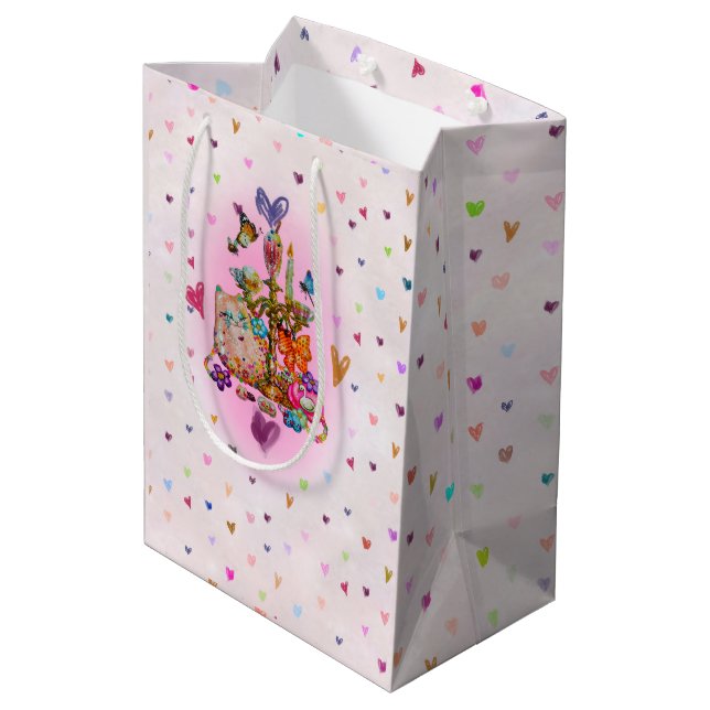 Bolsa De Regalo Mediana Lindo Pastel (Angulo reverso)
