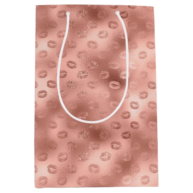 Bolsa De Regalo Mediana Litros rosados de moda (Anverso)