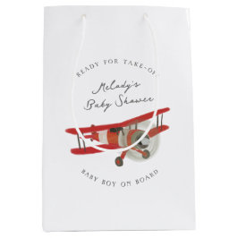 Bolsa De Regalo Mediana Little Aviator Baby Shower