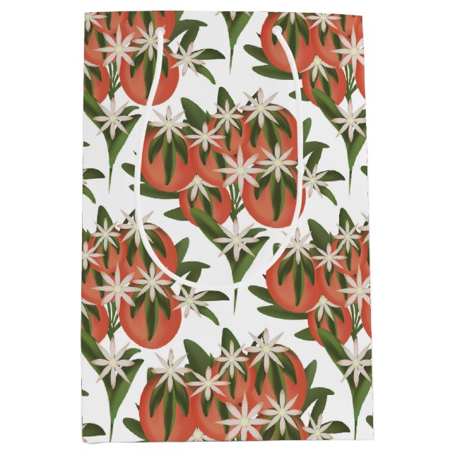 Bolsa De Regalo Mediana Little Cutie Clementine Neutrine Baby Shower (Anverso)