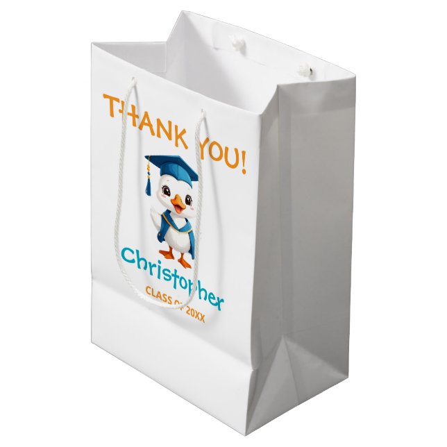 Bolsa De Regalo Mediana Little Goose Preschool Graduation (Angulo Anverso)