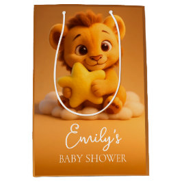 Bolsa De Regalo Mediana Little Lion & Star - Baby Shower Gift Bag