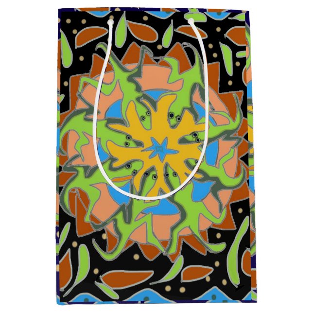 Bolsa De Regalo Mediana Lizard Mandala (Anverso)