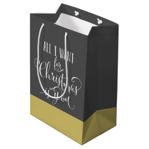 Bolsa De Regalo Mediana Lo único que quiero para el navidad es usted