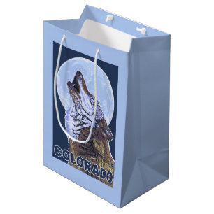Bolsa De Regalo Mediana Lobo gris HowlingColorado