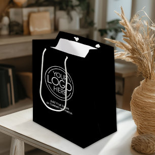 Bolsa De Regalo Mediana Logotipo básico de negocios de oficina con informa