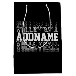Bolsa De Regalo Mediana Logotipo de equipo de voleibol que desaparece NOMB