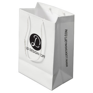 Bolsa De Regalo Mediana Logotipo de Personalizado de espectáculos comercia