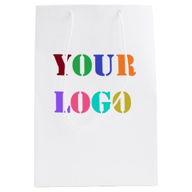 Bolsa De Regalo Mediana Logotipo de personalizado Tu promoción profesional (Anverso)