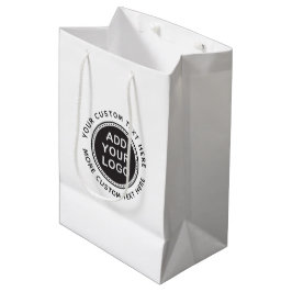 Bolsa De Regalo Mediana logotipo personalizado y tienda de texto comprar o