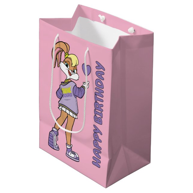 Bolsa De Regalo Mediana Lola TUNE SQUAD™ Varsity Heart (Angulo Anverso)
